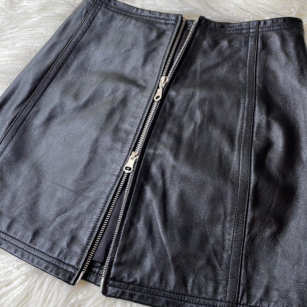 Vintage leather skirt